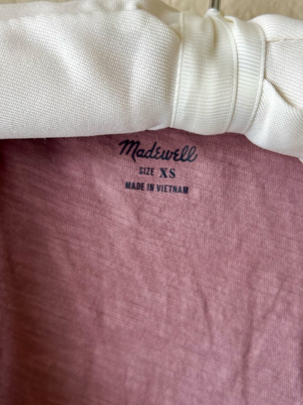 Madewell Whisper Cotton Vneck Tank Top Weathered Fig XSmall NWT NEW - Picture 5 of 10